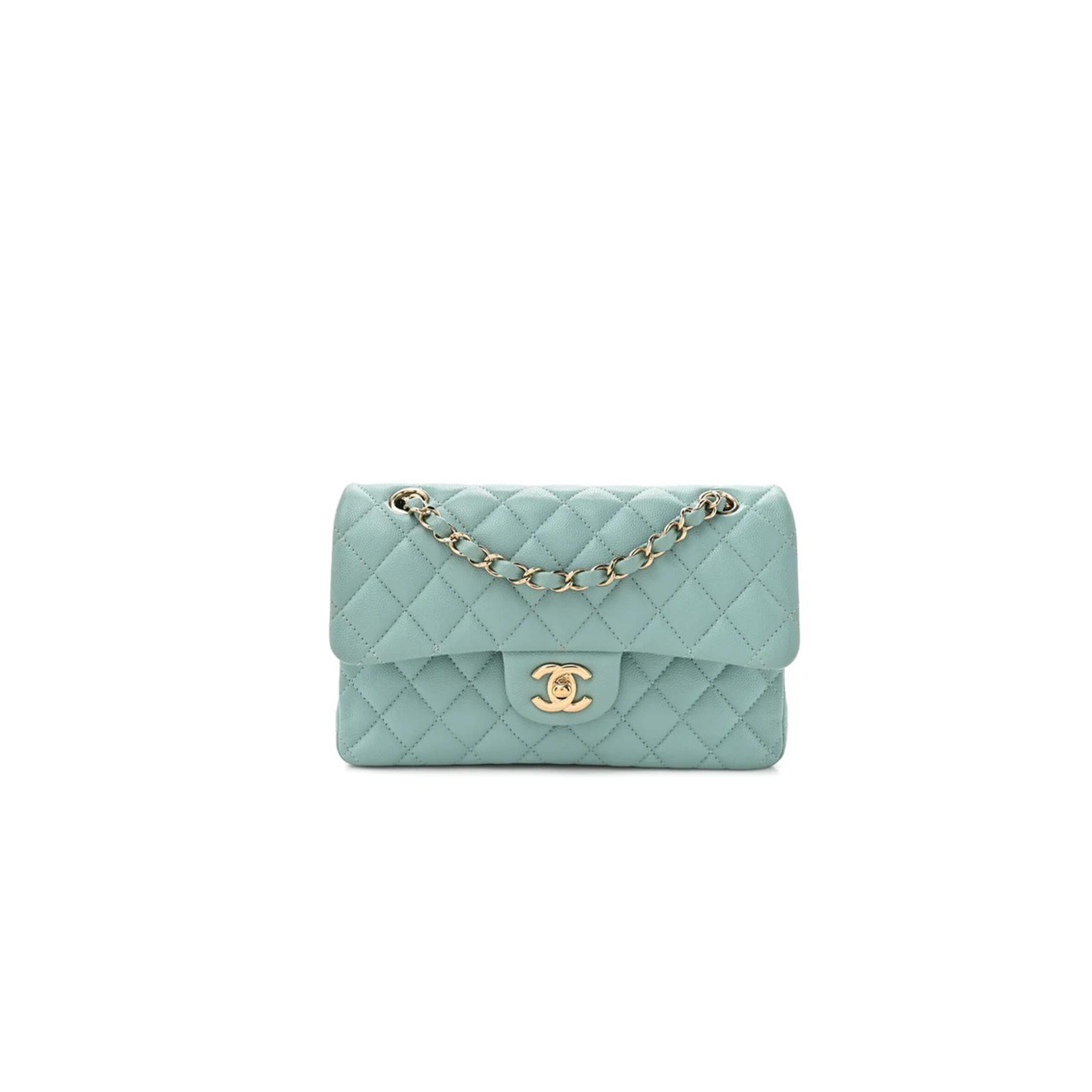 CHANEL LAMBSKIN SMALL CLASSIC FLAP BAG (25*15*6cm)